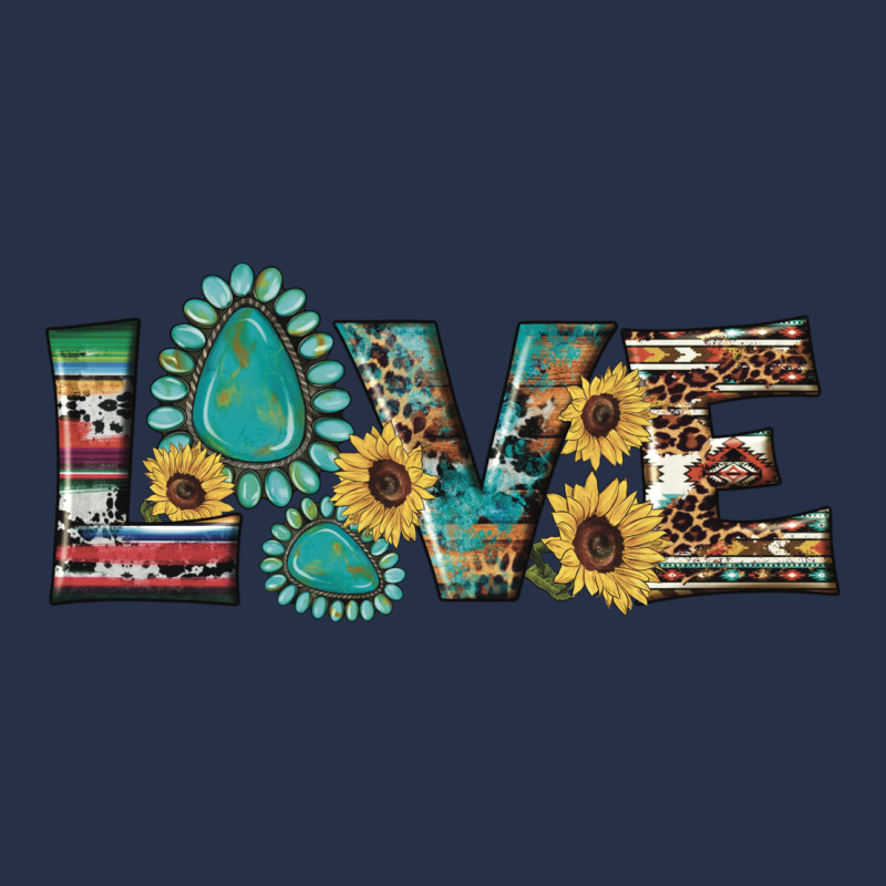 Western Gemstone Sunflowers Serape Leopard Turquoise Love Premium Hoodie by Artiststas | Teevron