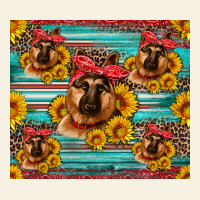 German Shepherd With Sunflowers Vintage Tee | Teevron