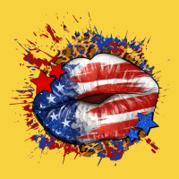 Leopard American Flag Lips Premium Sweatshirt | Teevron