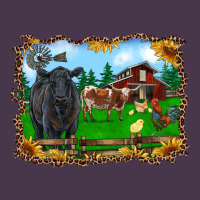 Western Barnyard Black Angus Cattle Longhorn Rooster And Chicks Heavyweight Hoodie | Teevron