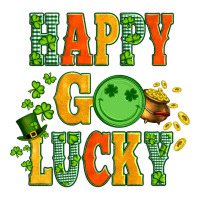 happy go lucky  with coin and shamrock | Teevron