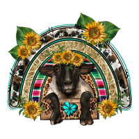 suffolk ewe front sunflowers rainbow | Teevron