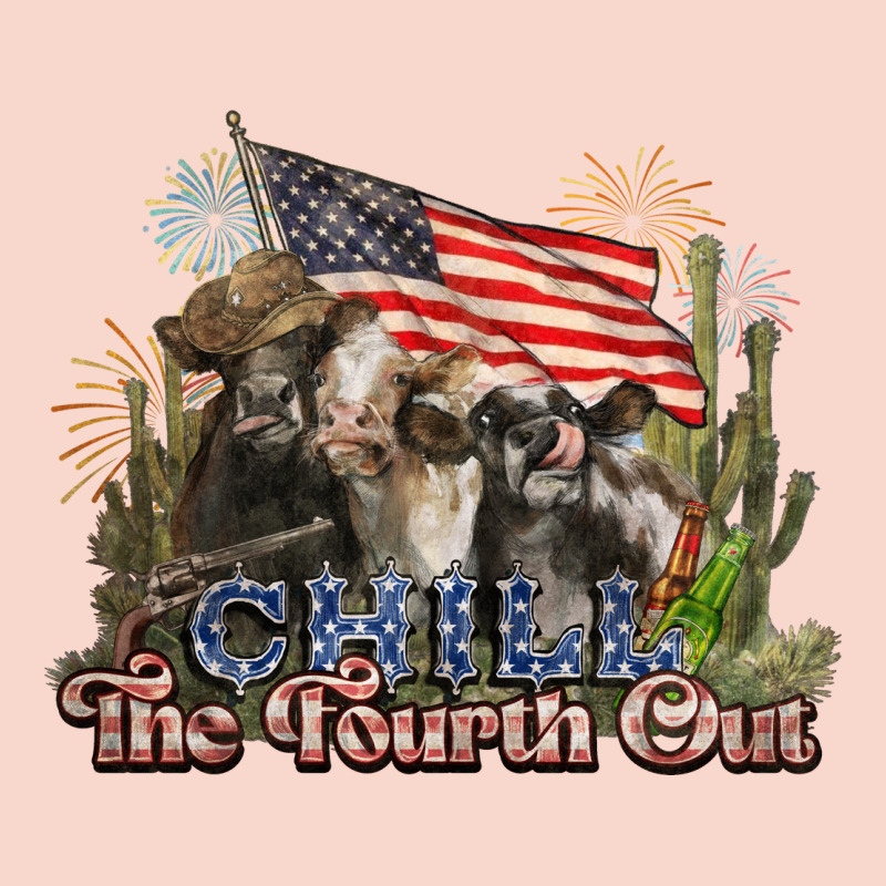 Chill The Fourth Out Cows 4th July America Urban Hoodie by NancyCooperArtShop | Teevron