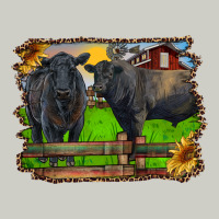 Black Angus Cattle And Bull In Barnyard Heavyweight Hoodie | Teevron