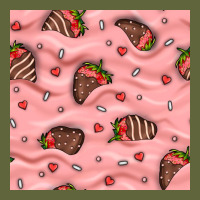 Valentines Day Strawberries In Cream Seamless Pattern Classic Tee | Teevron