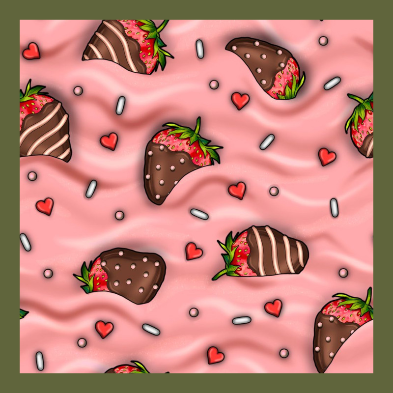 Valentines Day Strawberries In Cream Seamless Pattern Classic Tee by BundleAndBundleShop | Teevron