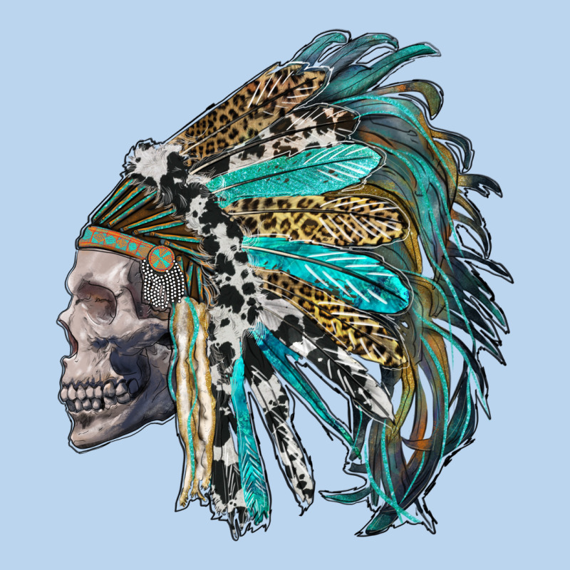Western Indian Headdress With Skull Classic Tee by RanaPortraitStore | Teevron