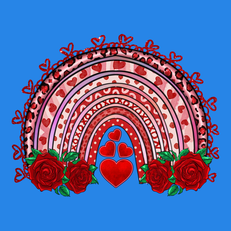 Valentine's Day Rainbow With Roses Premium Hoodie by AdoDesignShop | Teevron