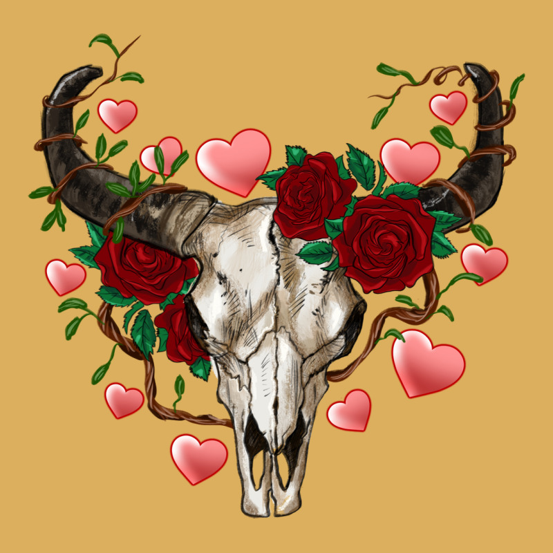 Valentine's Bull Skull Premium Hoodie by AdoDesignShop | Teevron