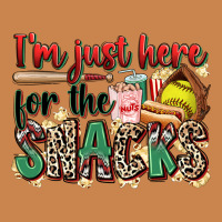 I'm Just Here For The Snacks Softball Heavyweight Hoodie | Teevron