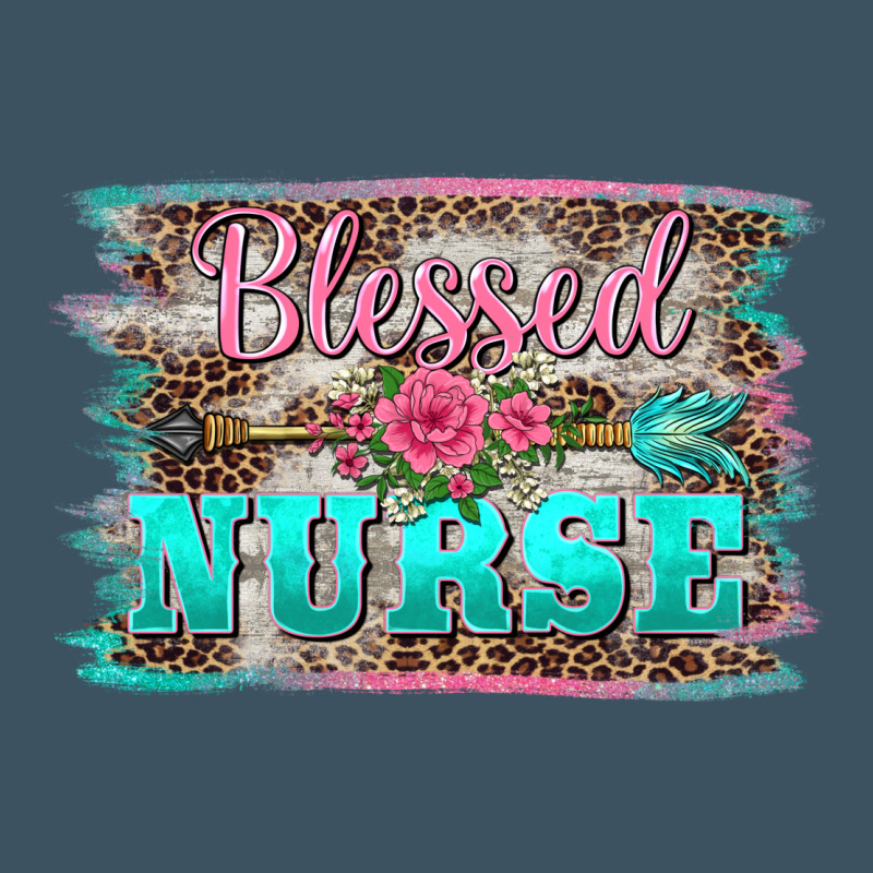 Western Blessed Nurse Pink Floral Arrow  Background Urban Hoodie by BarkalooDesign | Teevron
