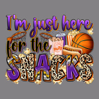 I'm Just Here For The Snacks Basketball Heavyweight Hoodie | Teevron