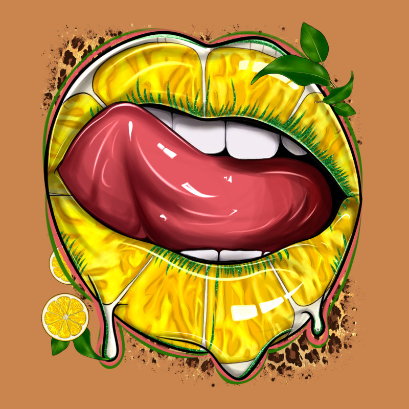 Lemon Lips With Leopard Heavyweight Hoodie by texasbilliewilder | Teevron