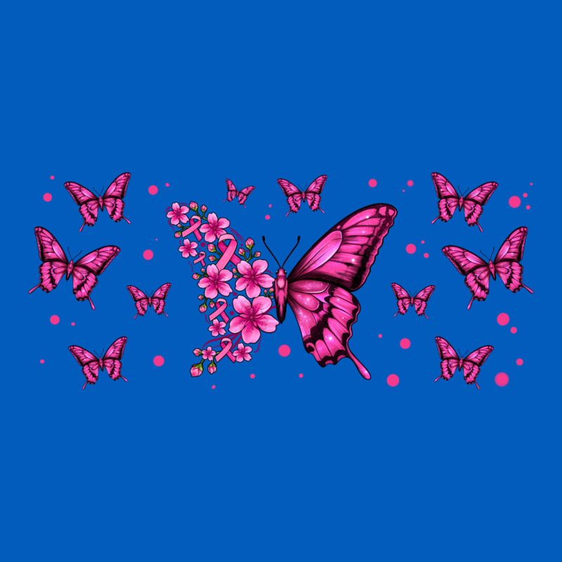 Floral Breast Cancer Butterfly Urban Hoodie by Jasminsmagicworld | Teevron