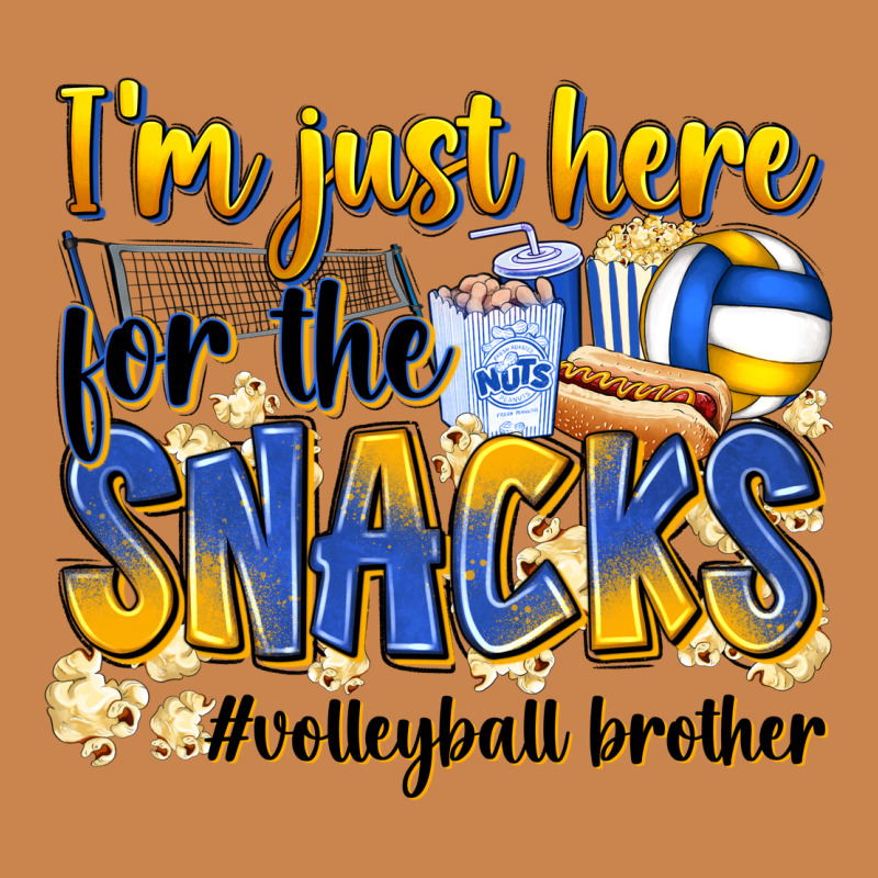 I'm Just Here For The Snacks #volleyball Brother Heavyweight Hoodie by Zillion Design Studio | Teevron