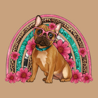 French Bulldog Floral Rainbow Vintage Tee | Teevron
