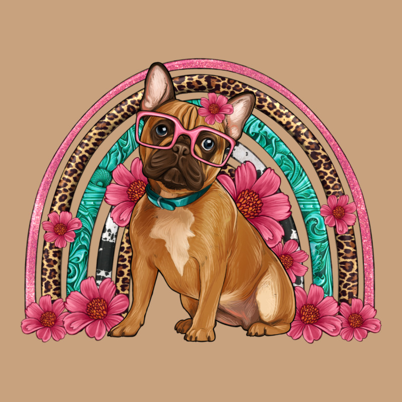 French Bulldog Floral Rainbow Vintage Tee by Artiststas | Teevron