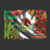 mexico flag sunflowers roses and cactus with serape aztec and leopard | Teevron