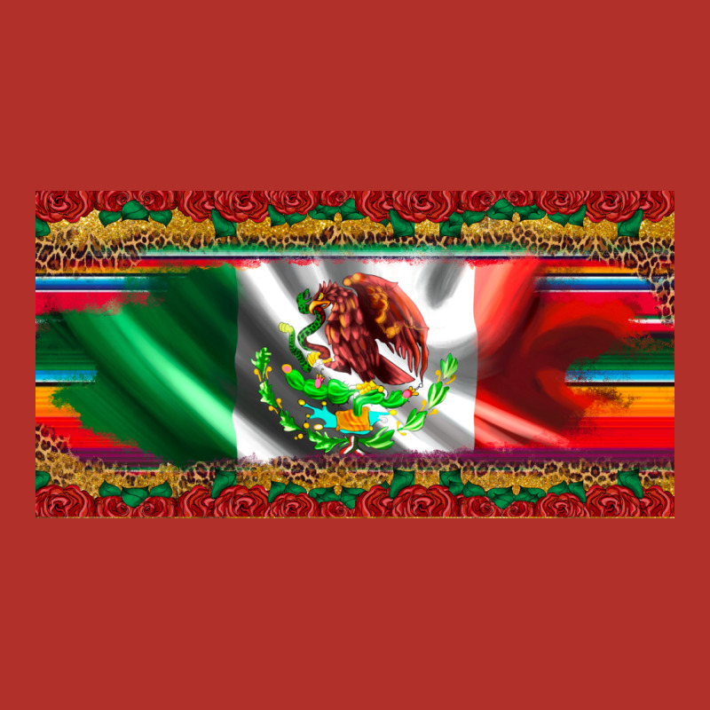 Mexico Flag Serape Roses Leopard And Glitter Licanse Plate Premium Hoodie by Artiststas | Teevron