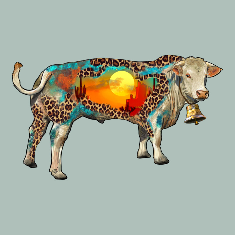 Charolais Bull With Desert And Leopard Heavyweight Hoodie by RanaPortraitStore | Teevron