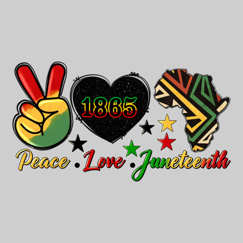 Peace Love Juneteenth 1865 Premium Sweatshirt by HRA Design Shop | Teevron