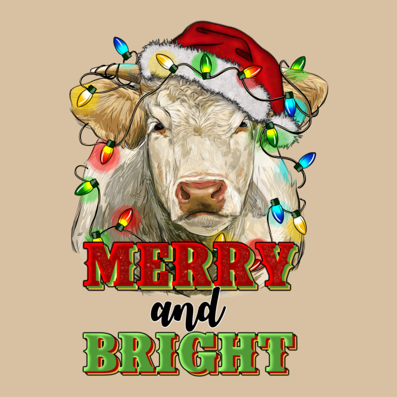 Merry And Bright Charolais Cattle Cow With Christm Heavyweight Hoodie by RanaPortraitStore | Teevron