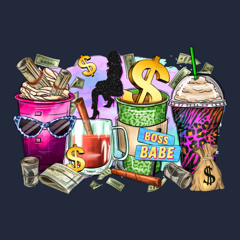 Boss Babe Coffee Cups Premium Sweatshirt by Zillion Design Studio | Teevron