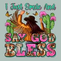 I Just Smile And Say God Bless Heavyweight Hoodie | Teevron