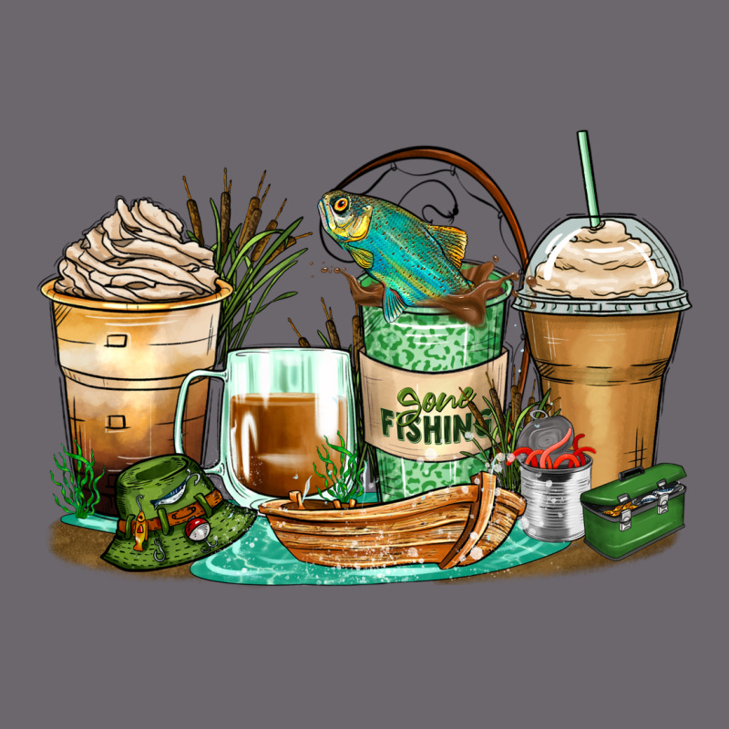 Fishing Coffee Cups Premium Sweatshirt by Zillion Design Studio | Teevron