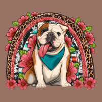 English Bulldog Floral Rainbow Premium Hoodie | Teevron