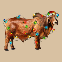 Brahman Bull With Christmas Lights Heavyweight Hoodie | Teevron