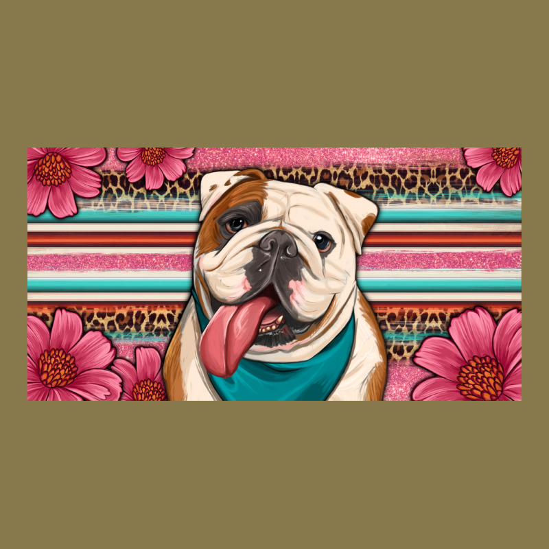 English Bulldog Floral License Plate Premium Hoodie by Artiststas | Teevron
