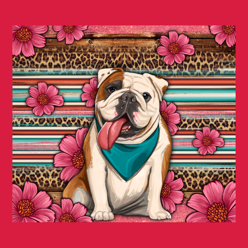 British Bulldog Floral Serape Premium Hoodie by Artiststas | Teevron