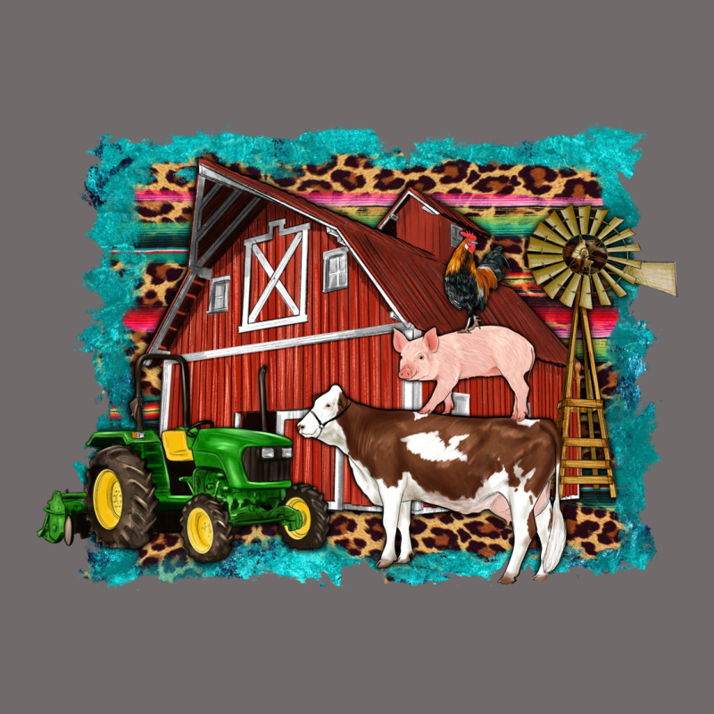 Farm Life Tractor Cow Pig Rooster Urban Heavy Tee by Artiststas | Teevron