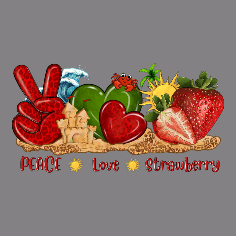 Peace Love Strawberry With Summer Heavyweight Hoodie by texasbilliewilder | Teevron
