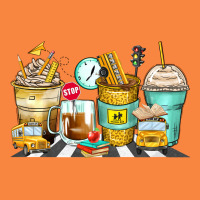 School Bus Coffee Cups Premium Sweatshirt | Teevron