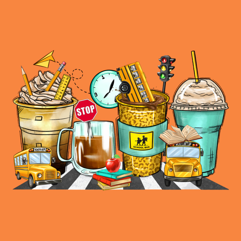 School Bus Coffee Cups Premium Sweatshirt by Zillion Design Studio | Teevron