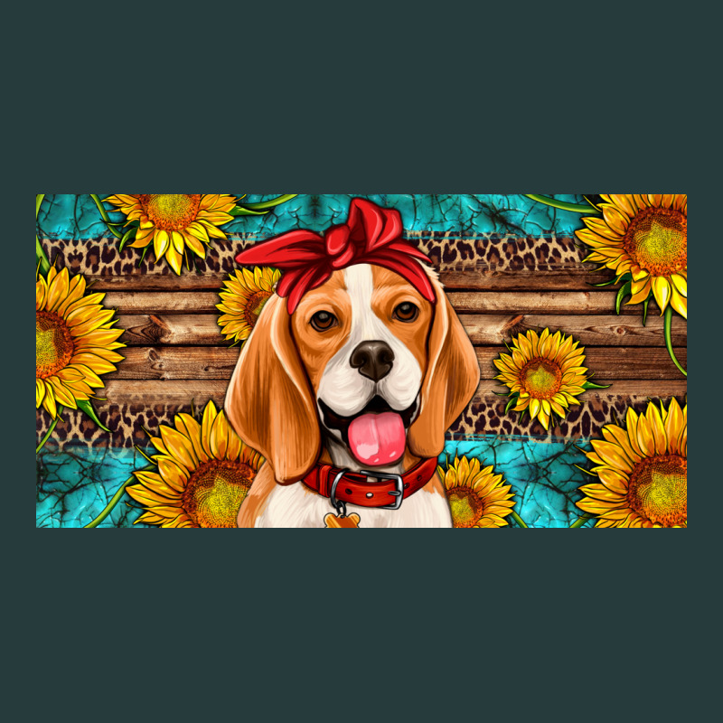 Beagle With Sunflowers License Plate Premium Hoodie by Artiststas | Teevron