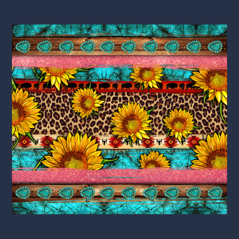 Western Sunflowers Turquoise Premium Hoodie by Artiststas | Teevron