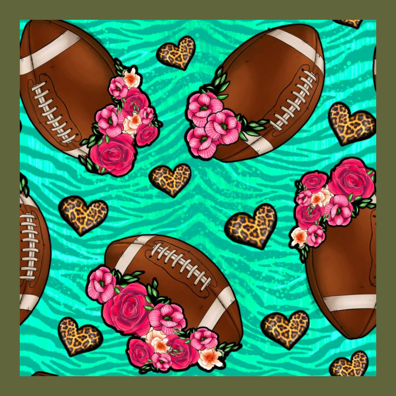 American Football Roses And Hearts Seamless Pattern Classic Tee by BundleAndBundleShop | Teevron