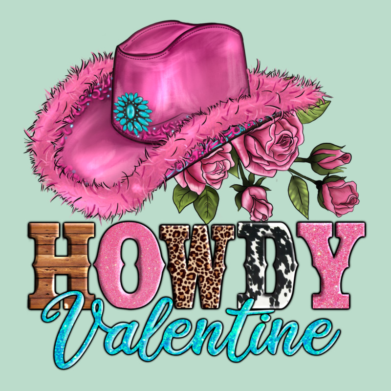 Valentines Day Cowgirl Hat And Howdy Premium Hoodie by AdoDesignShop | Teevron