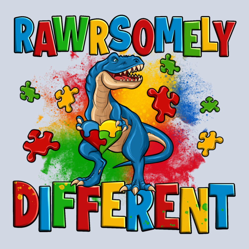 Rawrsomely Different Autism Trex Premium Sweatshirt by Zillion Design Studio | Teevron