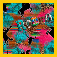 Western Rodeo Seamless Premium Hoodie | Teevron