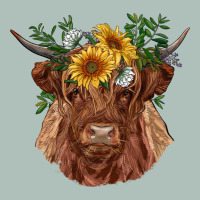 Highland Cow With Sunflowers Heavyweight Hoodie | Teevron
