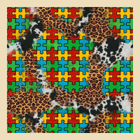 Western Autism Seamless Pattern Premium Hoodie | Teevron