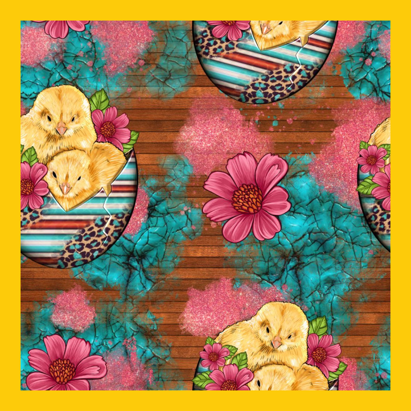 Hatched Egg Easter Chicks Seamless Pattern Premium Hoodie by Artiststas | Teevron