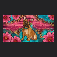 French Bulldog Floral License Plate Vintage Tee | Teevron