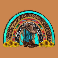 Western Cowboy Boots Sunflowers Rainbow Heavyweight Hoodie | Teevron