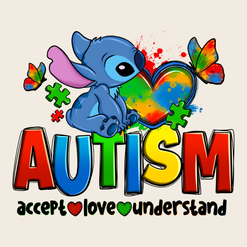 Autism Stitch Accept Love Understand Premium Sweatshirt by Zillion Design Studio | Teevron