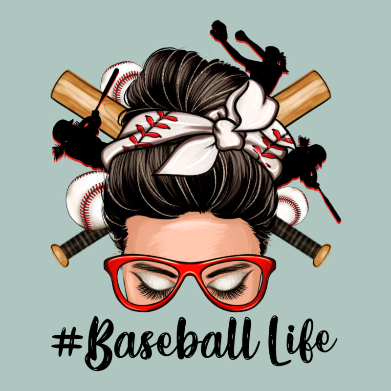 Baseball Life Messy Bun Premium Sweatshirt by Zillion Design Studio | Teevron